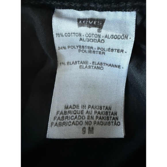 Levis Superlow Bootcut Jeans Black Denim Women's Size 9 M Rodeo Festival Flare - Picture 5 of 9